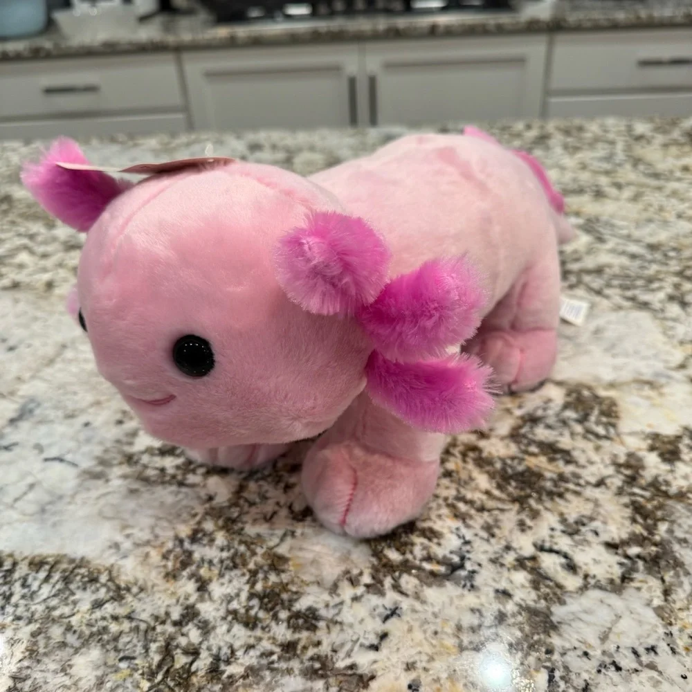 Build a Bear Lot - Includes 2 Mini Baby & 1 Pink Axolotl Plush Animals